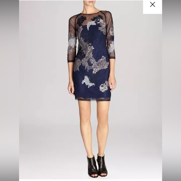 Karen Millen Dress - Lace Embroidered Illusion Detail - Picture 4 of 11